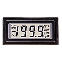 Lascar Electronics Voltmeter, LCD, 200mVDC, DIL or Bezel Mount, 3-1/2 Digit, 0.5" Digit Height