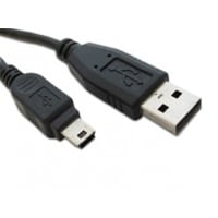 Lascar Electronics Double Ended Between-Series Cable, USB Type A Plug to USB Mini Type B, 0.5 m