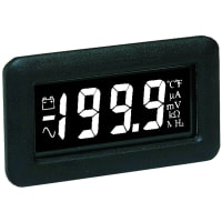 Lascar Electronics Display, LCD; 2.54x1.36 in.; 200mVDC range; for low light