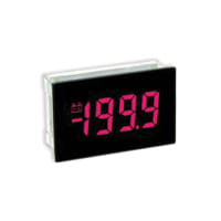 Lascar Electronics Voltmeter, Black LCD/Magenta LED Backlight, 3.5 Digit, 200mV, SIL Conn., Panel