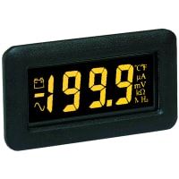 Lascar Electronics Voltmeter; 3.5-Digit LCD; Yellow Backlight; 200mVDC; w/Auto Zero & Autopolarity