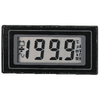 Lascar Electronics Lascar Digital Panel Voltmeter DC, LCD display 3.5-Digits +/-1 %, 22 x 45 mm