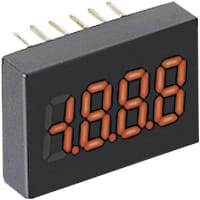 Lascar Electronics Panel Meter, Volt, Electrical, LED, Range 200mVDC, 0.31" DigH, Accy +/-0.05%