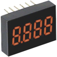 Lascar Electronics Panel Meter, Data Display, Electrical, LED, 4 Dig, 0.31" DigH, Vol-Sup 5VDC