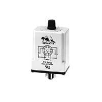 Amperite Relay SS Analog Time Delay, DPDT 24V DC Cur-Rtg 10A .1-60 Sec Adj