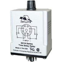 Amperite Relay SS Digital CMOS DPDT On Delay 10 A 120V AC 1 to 60