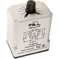 Amperite Relay SS Analog Single Shot-Interval DPDT 10A 12V DC .1-60 sec. Knob