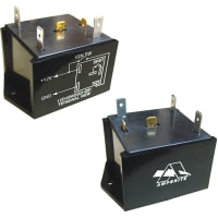 Amperite RelaySSAutomotive Delay-On-Dropout-TimerCur-Rtg 40ASPST NO 12V DC60 Min