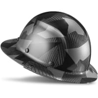 Lift Safety Carbon Fiber Full Brim Hard Hat (Black Camo) DAX