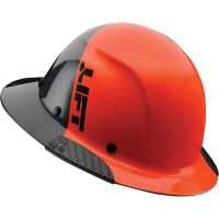 Lift Safety Carbon Fiber Full Brim 50-50 Hard Hat (Orange/Black) DAX