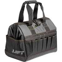 Lift Safety Padded Base Polyester Tool Bag over 24 Pockets WIDE OPEN