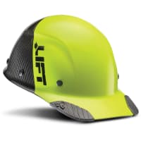 Lift Safety Carbon Fiber Cap Brim 50-50 Hard Hat (Yellow/Black) DAX