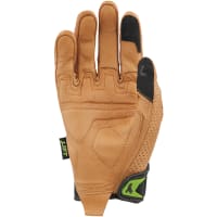 Lift Safety Glove (Brown/Black)- Genuine Leather Anti-Vibe (Medium) TACKER