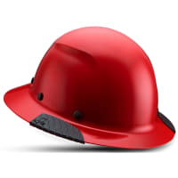 Lift Safety Fiber Resin Full Brim Hard Hat (Red) DAX