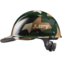 Lift Safety Carbon Fiber Hard Hat (Jungle Camo Gloss) - CAP Style DAX