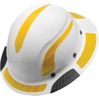 Lift Safety Hard Hat REFLECTIVE DECALS - Yellow DAX