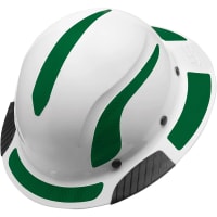 Lift Safety Hard Hat REFLECTIVE DECALS - Green DAX