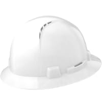 Lift Safety Full Brim Vented Hard Hat (White) Briggs