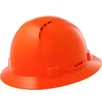 Lift Safety HARD HAT HIVIZ ORANGE (HZO) - FULL BRIM - VENTED Briggs