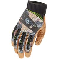 Lift Safety Glove (Camo)- Genuine Leather Anti-Vibe (Small) TACKER