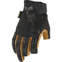 Lift Safety Glove (Brown/Black)- Fingerless (Small) TIM FRAMED