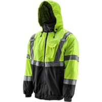 Lift Safety High Visibility Bomber Jacket (Hi-Viz/Black) 2XL LIFT Viz-Pro