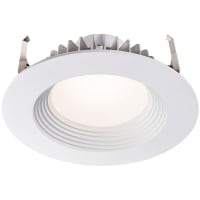 Lightolier by Signify Round LED Downlighting, 6in, CorePro, 1200LM 80CRI 3000K White Finish 120V