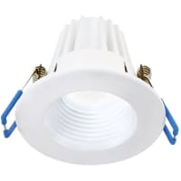 Lightolier by Signify Round Mini LED Downlight, 550LM 90CRI 3000K, Flood Beam, White Finish, 120V