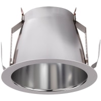 Lightolier by Signify Round LED Downlight Trim, Comfort Clear Finish, White Flange, Calculite