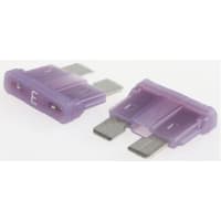 Littelfuse Fuse, ATOF, Automotive, 3A, 32V, Nylon w/Tin-Plated Blade Terminals, Violet