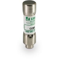 Littelfuse Fuse, 20 A, 600 VAC/250 VDC, Fast Acting, 1.5 in., 0.41 in., CCMR Series