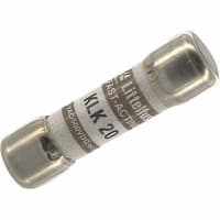 Littelfuse Fuse, Midget, Fast-Acting, 20 A, 600, 0.406 in., 1.5 in.