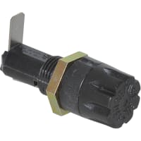 Littelfuse Fuseholder, 3AG Fuse, 20 A, 250 V, Black Thermoplastic, Panel Mount, 1.78 in. H