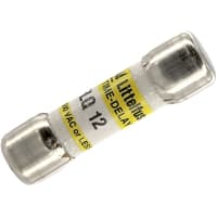 Littelfuse Fuse, Midget, Time-Delay, 15 A, 500, 0.406 in., 1.5 in.