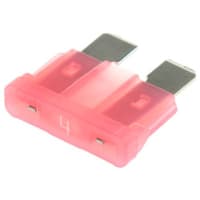 Littelfuse Fuse, ATOF, Automotive, 4A, 32V, Nylon w/Tin-Plated Blade Terminals, Pink