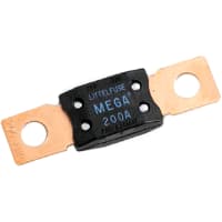 Littelfuse Fuse, MEGA, Automotive, PPA, 200A, 32V, M8 Copper Bolt Terminals