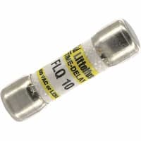 Littelfuse Fuse, Midget, Time-Delay, 10 A, 500, 0.406 in., 1.5 in.