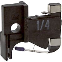 Littelfuse Fuse, Alarm Indicating, 1/4 A, 125 VAC/125 VDC, Polyphenylene Sulfide, Violet