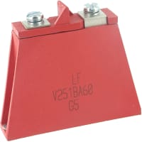 Littelfuse Varistor, 130 VAC/175 VDC, 340 V, Metal Oxide, 20000 pF (Typ.) @ 1 MHz, Screw