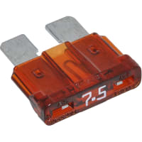 Littelfuse Fuse, 7.5 A, 32 VDC, Fast Acting, Brown, ATO Brand, 257 Series