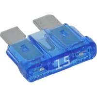 Littelfuse Fuse, 15 A, 32 VDC, Fast Acting, Blue, ATO Brand, 257 Series