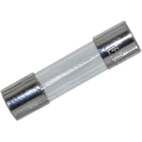 Littelfuse Fuse;Cylinder;Slow Blow/Time Lag;8A;Supplemental;Dims 5.2x20mm;Glass;Axial;Clip