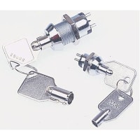 Lorlin DPST radial pin common key lock switch