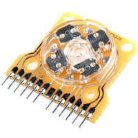 Lorlin 4P 2 way PCB wafer rotary switch, 500mA