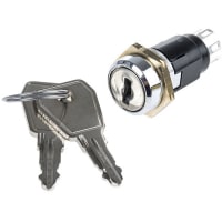 Lorlin Key Switch, DP-CO, 3 A@ 50 V dc, 5 A@ 115 V ac 2-Way, -20 - +65degC