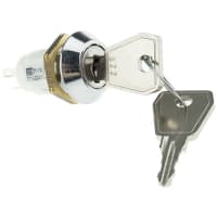 Lorlin Key Switch, SP-CO, 3 A@ 50 V dc, 5 A@ 115 V ac 3-Way, -20 - +65degC