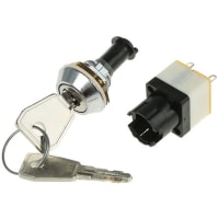 Lorlin IP67 Key Switch, DPDT, 4 A@ 250 V ac 2-Way, -25 - +85degC