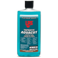 LPS AquaCut Cutting Fluid, Water-Based, 16 ft oz Bottle, Blue Green, Tapmatic Series