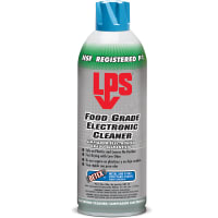 LPS Food Grade Electronic Cleaner, w/DETEX, Aerosol, 11 oz, Colorless, Low Odor