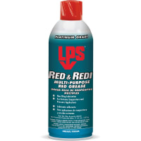 LPS Multi-Purpose Red Grease, Bentonite Clay-Base, Aerosol 11wtoz, Red & Redi Series